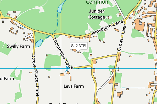 SL2 3TR map - OS VectorMap District (Ordnance Survey)