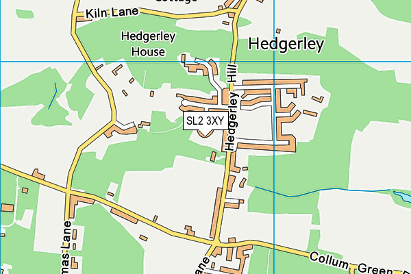 SL2 3XY map - OS VectorMap District (Ordnance Survey)