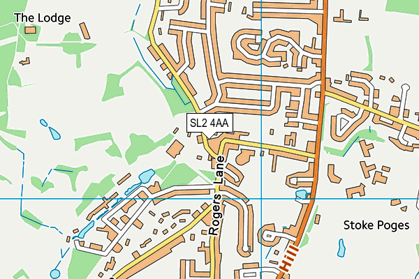 SL2 4AA map - OS VectorMap District (Ordnance Survey)