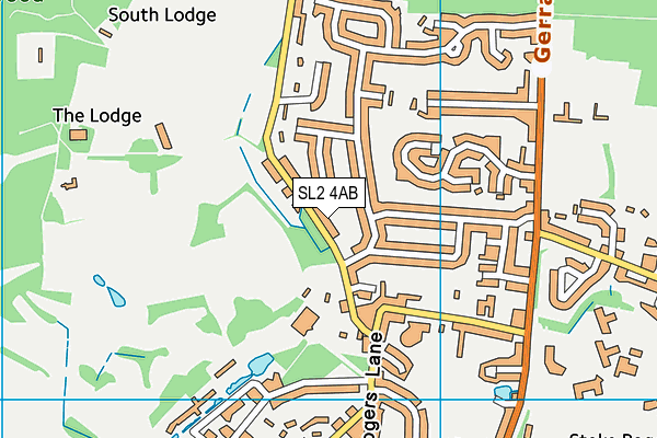SL2 4AB map - OS VectorMap District (Ordnance Survey)
