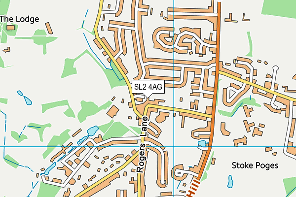 SL2 4AG map - OS VectorMap District (Ordnance Survey)