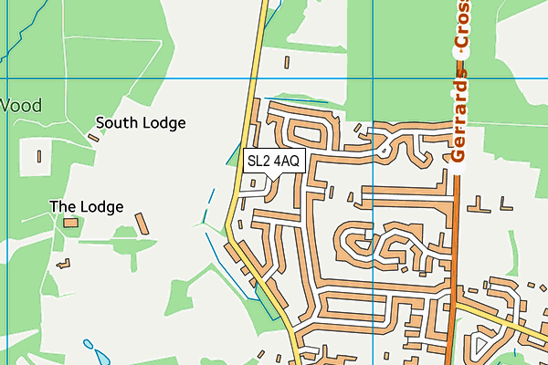 SL2 4AQ map - OS VectorMap District (Ordnance Survey)