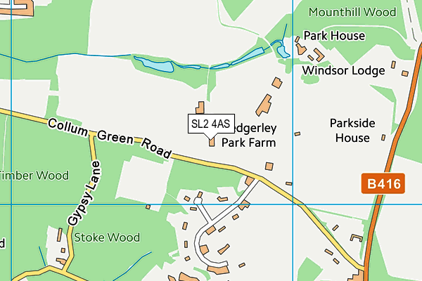 SL2 4AS map - OS VectorMap District (Ordnance Survey)