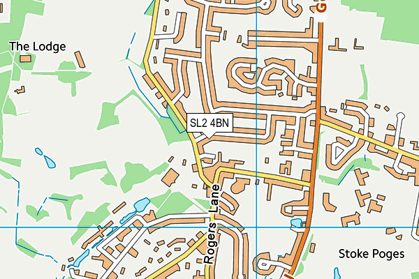 SL2 4BN map - OS VectorMap District (Ordnance Survey)