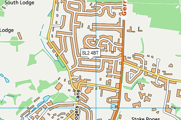 SL2 4BT map - OS VectorMap District (Ordnance Survey)