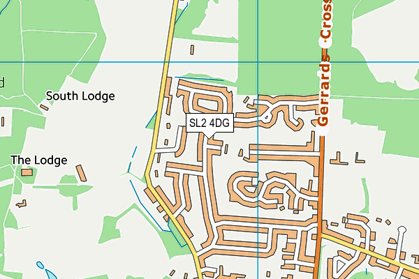 SL2 4DG map - OS VectorMap District (Ordnance Survey)