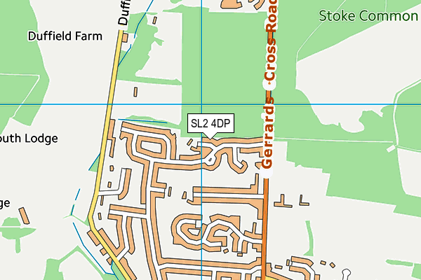 SL2 4DP map - OS VectorMap District (Ordnance Survey)