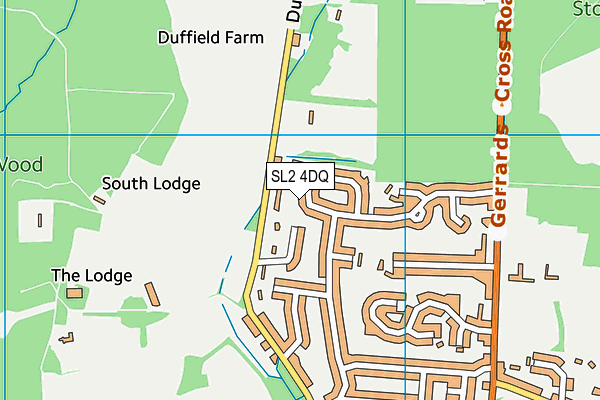 SL2 4DQ map - OS VectorMap District (Ordnance Survey)