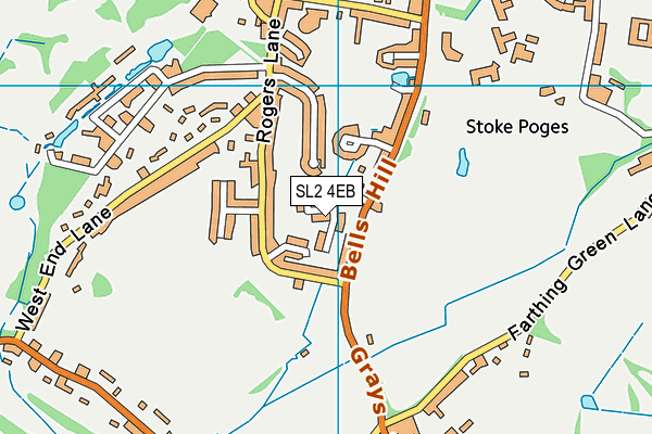 SL2 4EB map - OS VectorMap District (Ordnance Survey)