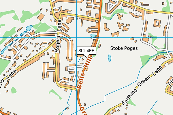 SL2 4EE map - OS VectorMap District (Ordnance Survey)