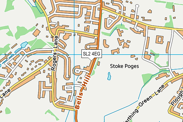 SL2 4EG map - OS VectorMap District (Ordnance Survey)
