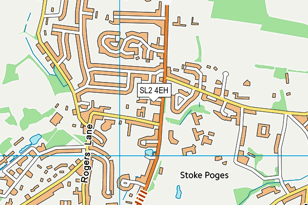SL2 4EH map - OS VectorMap District (Ordnance Survey)