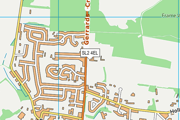 SL2 4EL map - OS VectorMap District (Ordnance Survey)