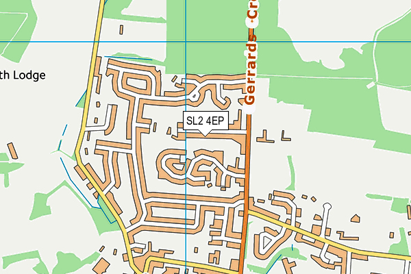 SL2 4EP map - OS VectorMap District (Ordnance Survey)