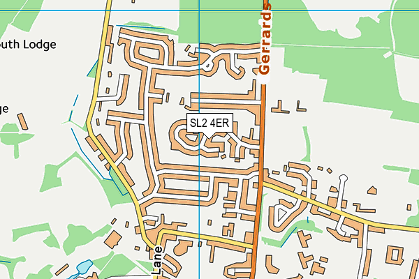 SL2 4ER map - OS VectorMap District (Ordnance Survey)
