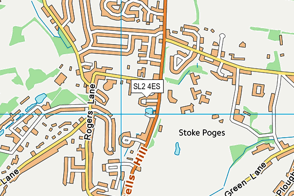 SL2 4ES map - OS VectorMap District (Ordnance Survey)