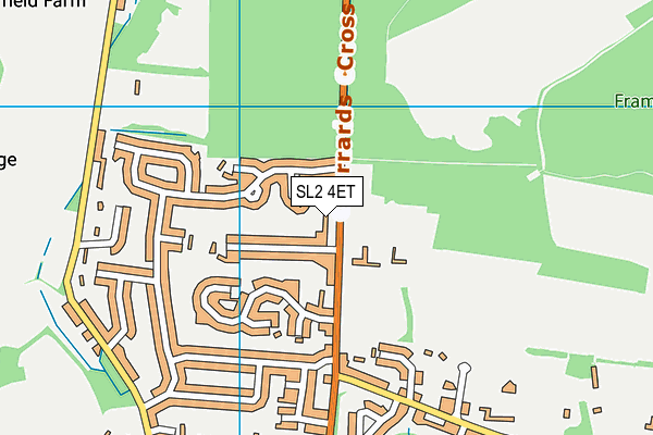 SL2 4ET map - OS VectorMap District (Ordnance Survey)