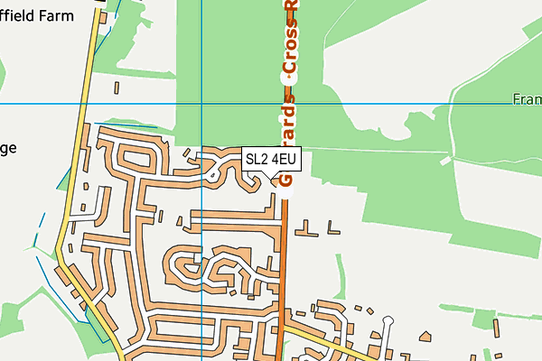 SL2 4EU map - OS VectorMap District (Ordnance Survey)