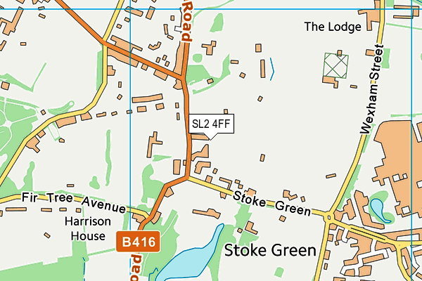 SL2 4FF map - OS VectorMap District (Ordnance Survey)