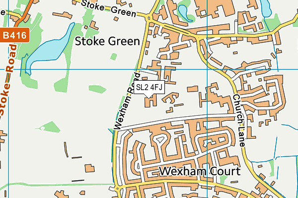 SL2 4FJ map - OS VectorMap District (Ordnance Survey)