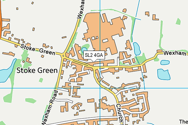 SL2 4GA map - OS VectorMap District (Ordnance Survey)