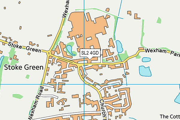 SL2 4GD map - OS VectorMap District (Ordnance Survey)