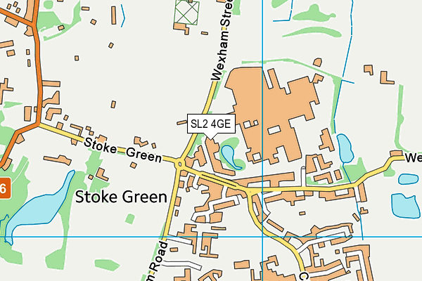 SL2 4GE map - OS VectorMap District (Ordnance Survey)