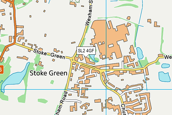 SL2 4GF map - OS VectorMap District (Ordnance Survey)