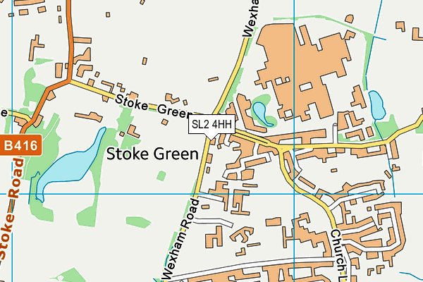 SL2 4HH map - OS VectorMap District (Ordnance Survey)