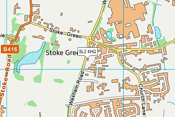 SL2 4HQ map - OS VectorMap District (Ordnance Survey)