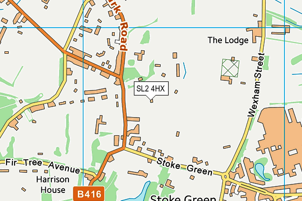 SL2 4HX map - OS VectorMap District (Ordnance Survey)