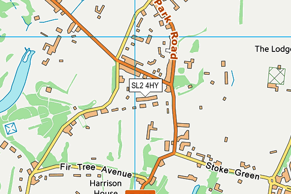 SL2 4HY map - OS VectorMap District (Ordnance Survey)
