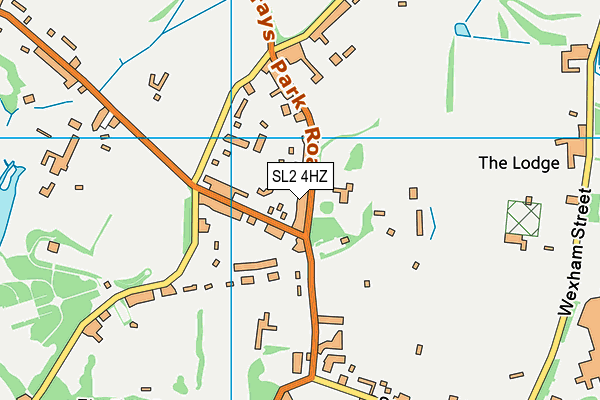 SL2 4HZ map - OS VectorMap District (Ordnance Survey)