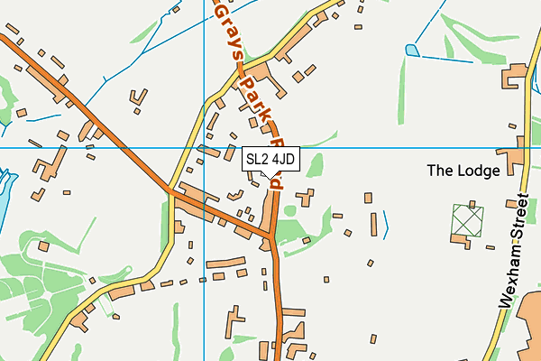 SL2 4JD map - OS VectorMap District (Ordnance Survey)