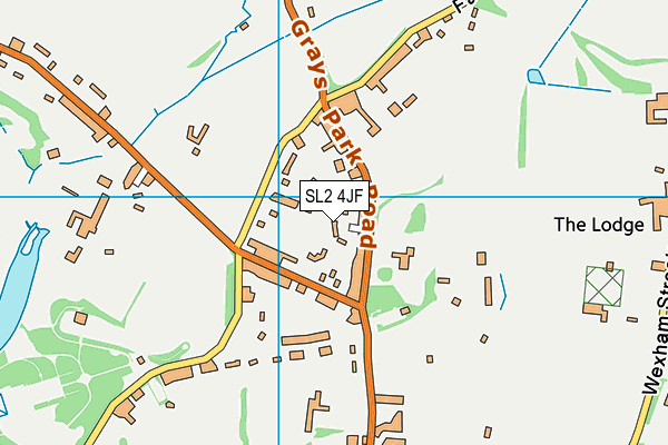 SL2 4JF map - OS VectorMap District (Ordnance Survey)