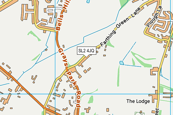 SL2 4JQ map - OS VectorMap District (Ordnance Survey)
