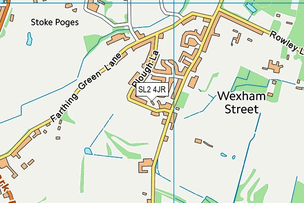 SL2 4JR map - OS VectorMap District (Ordnance Survey)