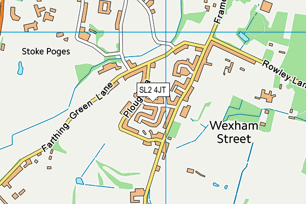 SL2 4JT map - OS VectorMap District (Ordnance Survey)