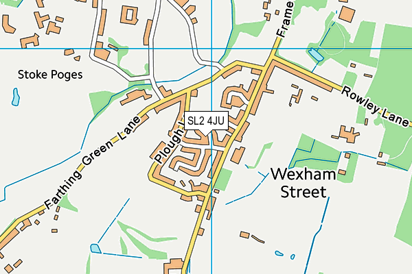 SL2 4JU map - OS VectorMap District (Ordnance Survey)