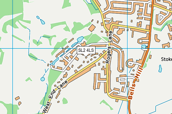 SL2 4LS map - OS VectorMap District (Ordnance Survey)