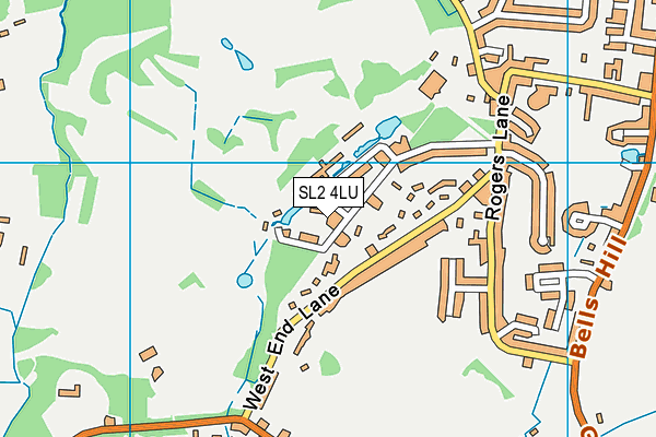 SL2 4LU map - OS VectorMap District (Ordnance Survey)