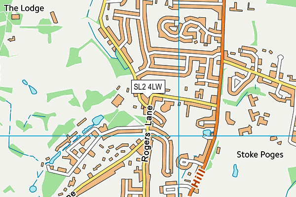 SL2 4LW map - OS VectorMap District (Ordnance Survey)