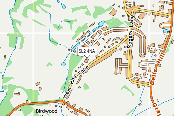 SL2 4NA map - OS VectorMap District (Ordnance Survey)