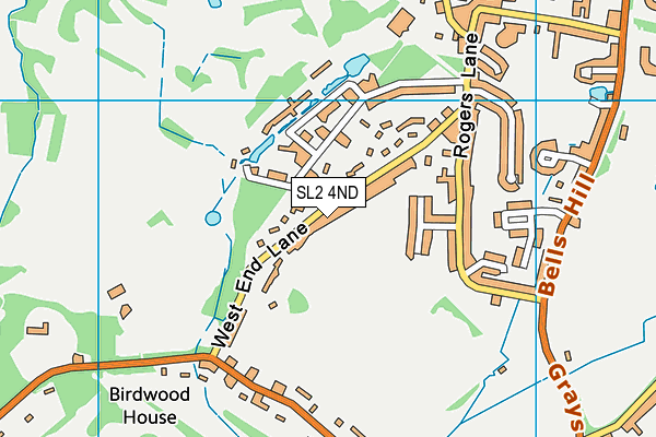 SL2 4ND map - OS VectorMap District (Ordnance Survey)