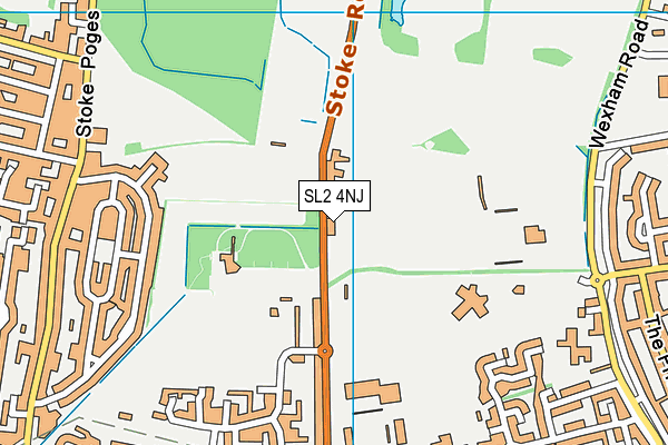 SL2 4NJ map - OS VectorMap District (Ordnance Survey)