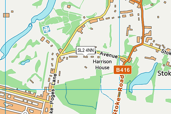 Ici Paints Cricket Club (Closed) map (SL2 4NN) - OS VectorMap District (Ordnance Survey)