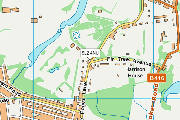 SL2 4NU map - OS VectorMap District (Ordnance Survey)