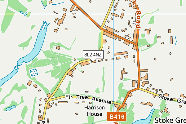 SL2 4NZ map - OS VectorMap District (Ordnance Survey)