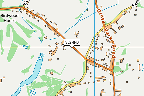 SL2 4PD map - OS VectorMap District (Ordnance Survey)