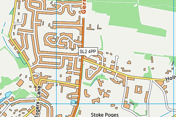 SL2 4PP map - OS VectorMap District (Ordnance Survey)
